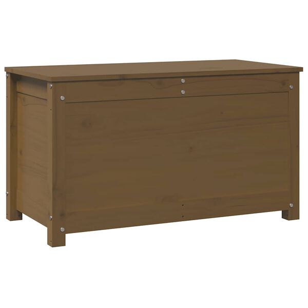 vidaXL Bo&icirc;te de rangement Marron miel 80x40x45,5 cm Bois massif de pin