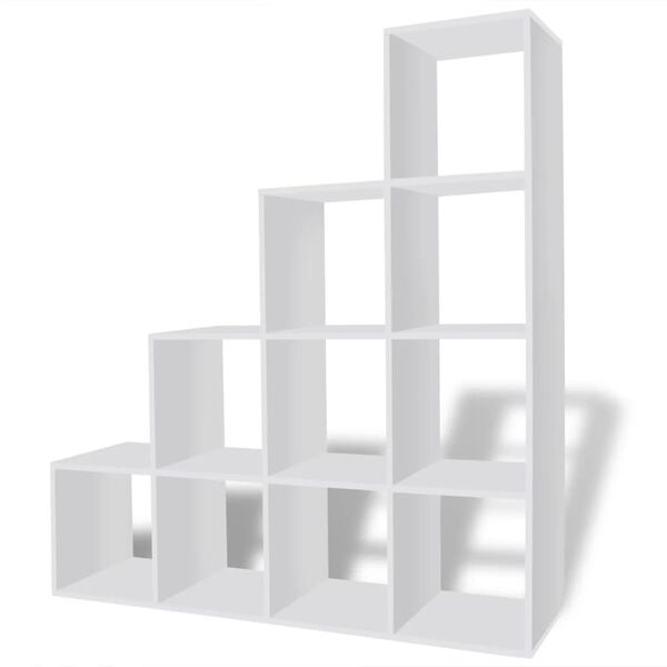 vidaXL Biblioth&egrave;que/&eacute;tag&egrave;re 142 cm Blanc