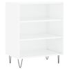 vidaXL Buffet blanc brillant 57x35x70 cm bois d'ing&eacute;nierie