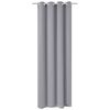vidaXL Rideau occultant avec &oelig;illets m&eacute;talliques 270 x 245 cm Gris