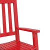 vidaXL Chaises &agrave; bascule enfants lot de 2 rouge bois peuplier massif