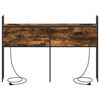 vidaXL Headboard de Rangement avec Station de Charge Ch&ecirc;ne fum&eacute; 150 cm