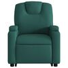 vidaXL Fauteuil inclinable &eacute;lectrique vert fonc&eacute; tissu