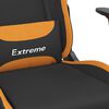 vidaXL Chaise de jeu de massage Noir et orange Tissu