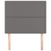 vidaXL T&ecirc;te de lit Gris 100x5x118/128 cm Similicuir