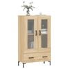 vidaXL Buffet haut ch&ecirc;ne sonoma 69,5x31x115 cm bois d'ing&eacute;nierie