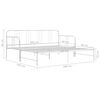 vidaXL Cadre de canap&eacute;-lit extensible sans matelas blanc 90x200 cm