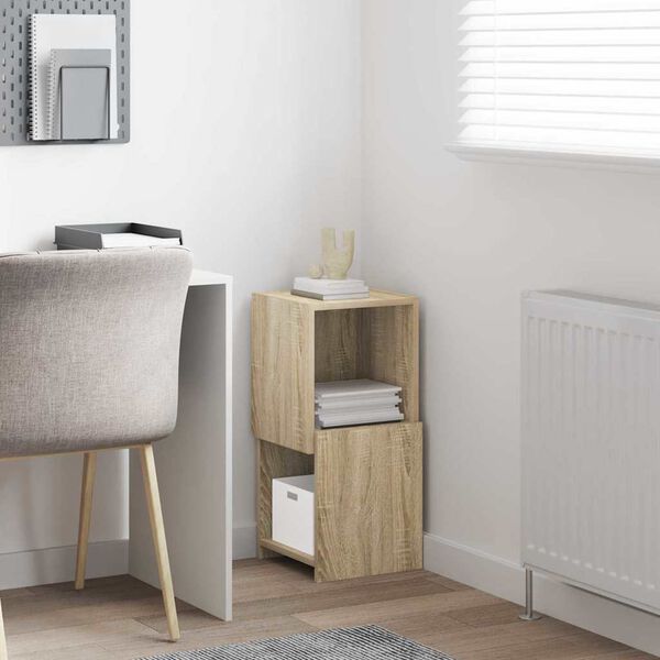 vidaXL Meuble d'angle Ch&ecirc;ne Sonoma 30,5x30x65cm Bois d'ing&eacute;nierie