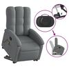 vidaXL Fauteuil de massage inclinable Gris fonc&eacute; Tissu
