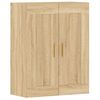vidaXL Armoires murales 2 pcs ch&ecirc;ne sonoma bois d'ing&eacute;nierie