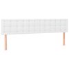 vidaXL T&ecirc;tes de lit Blanc 180x5x78/88 cm Similicuir