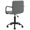 vidaXL Chaises pivotantes &agrave; manger lot de 6 gris fonc&eacute; velours