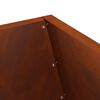 vidaXL Braise Marron 50 x 50 x 100 cm Acier Corten