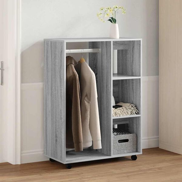 vidaXL Garde-robe Sonoma gris 80x40x110 cm Bois d'ing&eacute;nierie