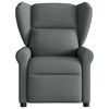 vidaXL Fauteuil inclinable de massage &eacute;lectrique gris fonc&eacute; tissu