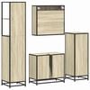 vidaXL Ensemble de meubles de salle de bain 4 pcs chêne sonoma