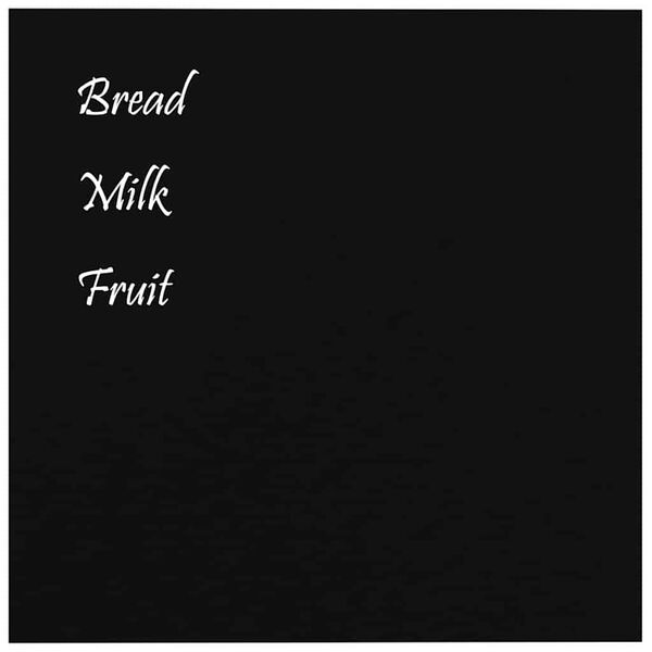 vidaXL Tableau noir magn&eacute;tique mural noir 60x60 cm verre tremp&eacute;