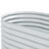 vidaXL Jardini&egrave;re sur&eacute;lev&eacute;e 400x80x81 cm acier galvanis&eacute; argent&eacute;