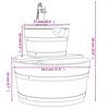 vidaXL Fontaine &agrave; eau avec pompe 44,5x44,5x58 cm Bois de sapin massif