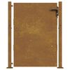 vidaXL Portail de jardin 100x150 cm en acier Corten