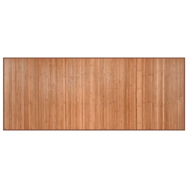 vidaXL Tapis rectangulaire naturel 80x200 cm bambou