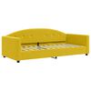 vidaXL Lit de repos sans matelas jaune 90x200 cm velours