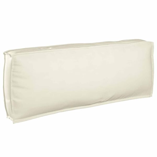 vidaXL Set de coussins de palette 3 pcs Cr&egrave;me Tissu Oxford