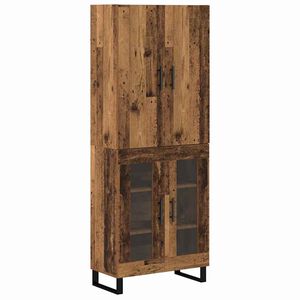vidaXL Haut Armoire 2 pcs Bois Ancien 69,5 x 34 x 180 cm