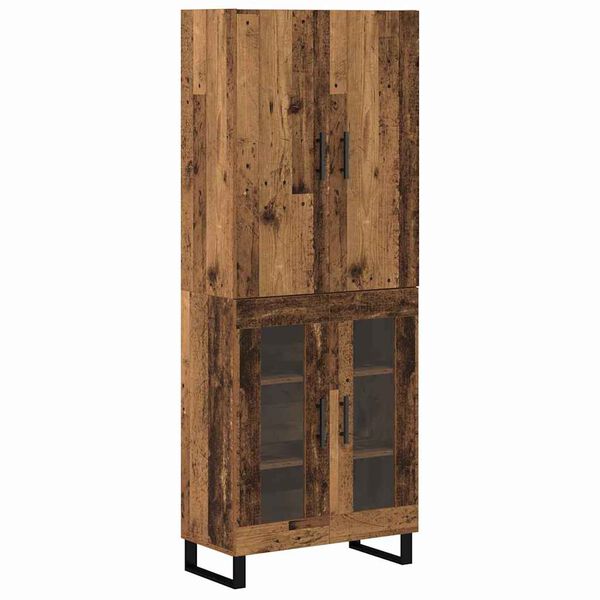 vidaXL Haut Armoire 2 pcs Bois Ancien 69,5 x 34 x 180 cm