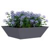 vidaXL Cache-pot de jardin Anthracite 50 x 50 x 15 cm