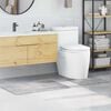 vidaXL Ensemble de tapis de bain antid&eacute;rapants 2 pcs Gris PP
