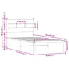 vidaXL Cadre de lit sans matelas avec t&ecirc;te de lit 75x190 cm