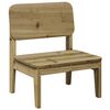 vidaXL Chaise de jardin 60x52,5x72 cm bois de pin impr&eacute;gn&eacute;