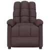 vidaXL Fauteuil inclinable Marron foncé Tissu