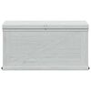 vidaXL Boîte de rangement de jardin 420 L Gris clair