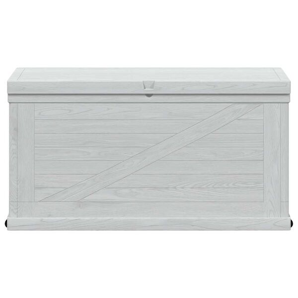 vidaXL Boîte de rangement de jardin 420 L Gris clair