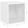 vidaXL Ensemble de meubles TV 6 pcs Blanc Bois d'ingénierie