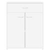 vidaXL Buffet blanc 60x30x75 cm bois d'ing&eacute;nierie