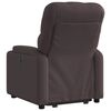 vidaXL Fauteuil inclinable marron fonc&eacute; tissu