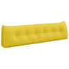 vidaXL Coussin de Dos Jaune clair 180 x 24 x 50 cm tissu