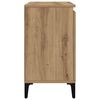 vidaXL Armoire d'&eacute;vier ch&ecirc;ne artisanal 58x33x60 cm bois d'ing&eacute;nierie