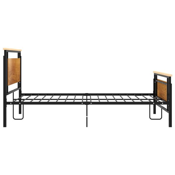 vidaXL Cadre de lit sans matelas m&eacute;tal 120x200 cm