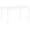 vidaXL Ensemble à manger de jardin 5pcs blanc bois massif de pin