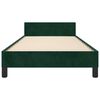 vidaXL Cadre de lit sans matelas vert fonc&eacute; 90x200 cm velours