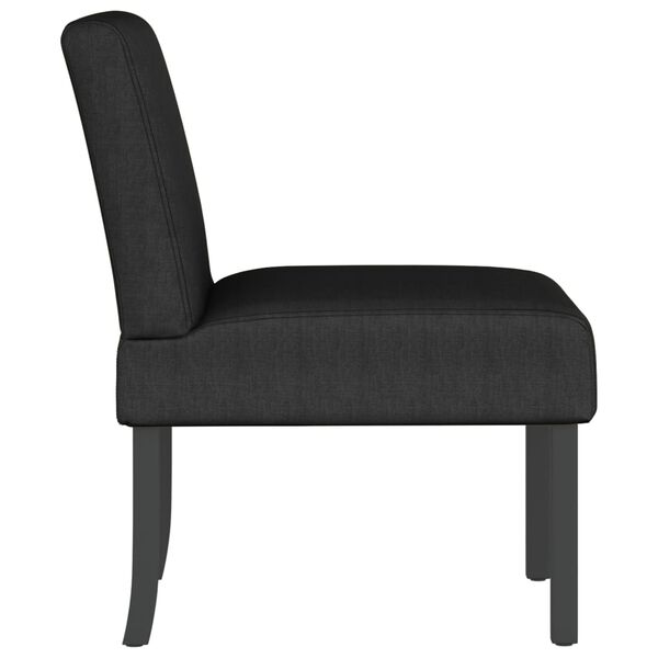 vidaXL Fauteuil sans accoudoirs noir tissu