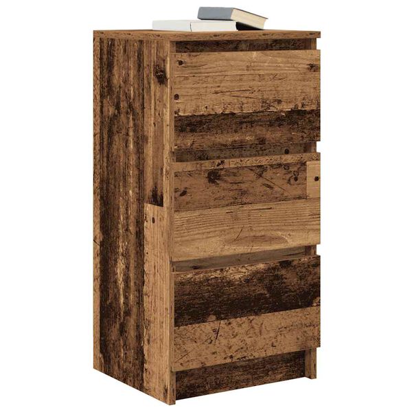 vidaXL Buffet vieux bois 37,5x35x76 cm bois d'ing&eacute;nierie