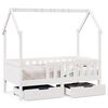 vidaXL Cadre de lit enfant avec tiroirs sans matelas 80x170 cm bois