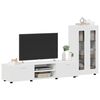 vidaXL Ensemble meuble TV avec tiroir FLORIN Blanc Bois d'ing&eacute;nierie
