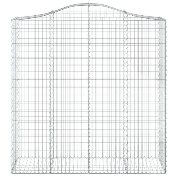 vidaXL Paniers &agrave; gabions arqu&eacute;s 7 pcs 200x50x200/220 cm Fer galvanis&eacute;