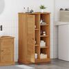 vidaXL Armoire de salle de bain avec porte VIGO Marron et Marron Miel